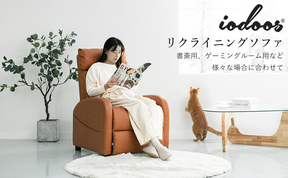 Amazon｜iodoos リクライニングソファ 映画用 PUレザー お昼休み