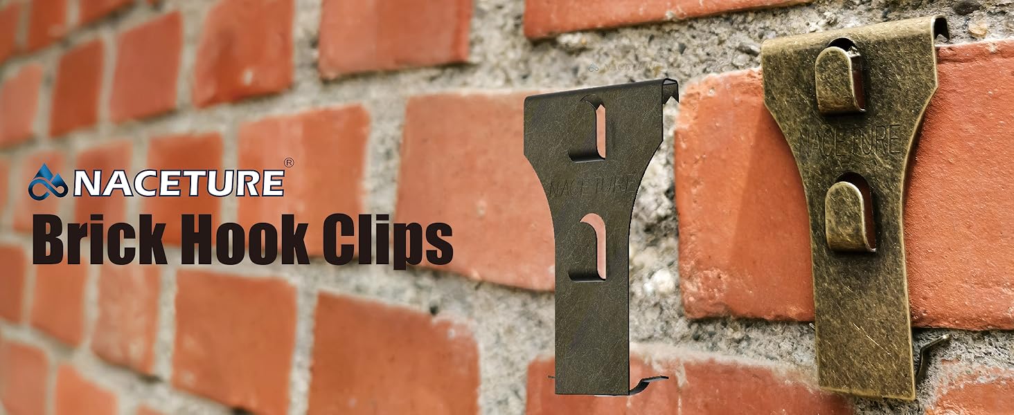 Brick Hook Clips (4 Pack) Require More Than 1/8” Brick