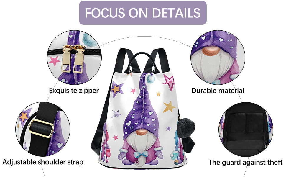 gnome backpack for women