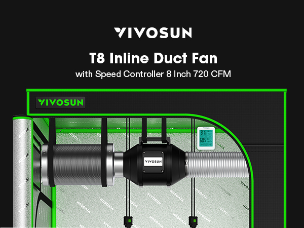 Amazon.com: VIVOSUN R8 8 Inch 720 CFM Inline Duct