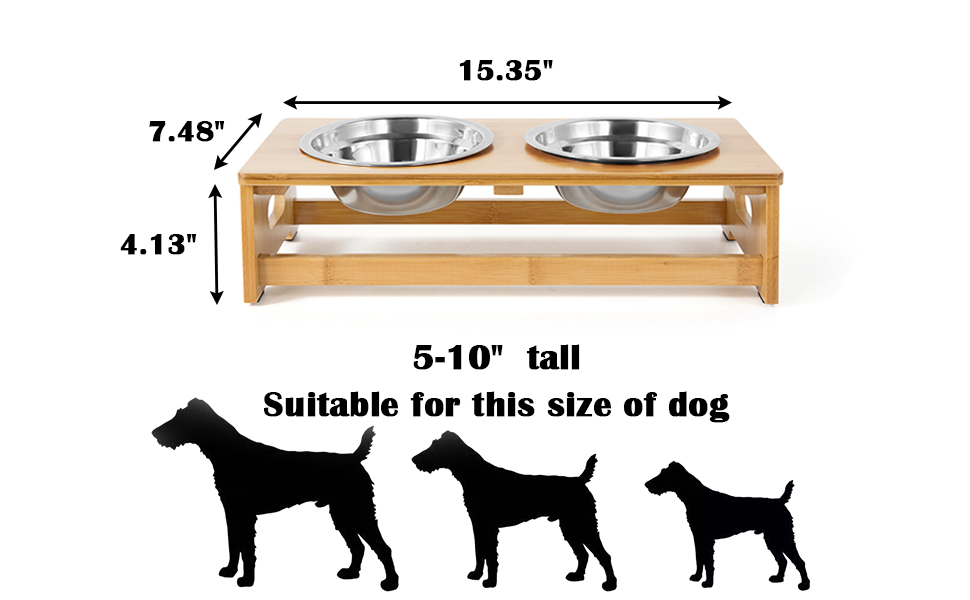 natural bamboo easy clean and maintenance for Small Medium and Large Dogs dog