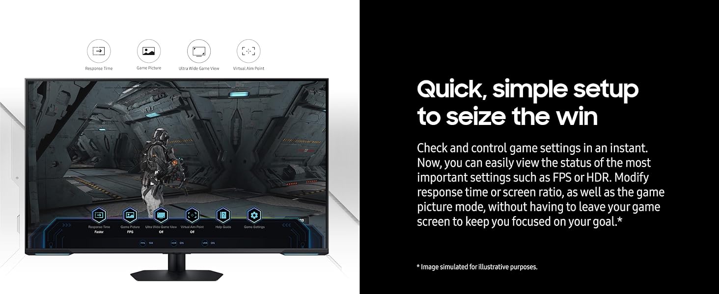 Samsung 43 inch Odyssey Neo G7 4K UHD 144Hz 1ms VESA Display HDR600 Smart Gaming Monitor