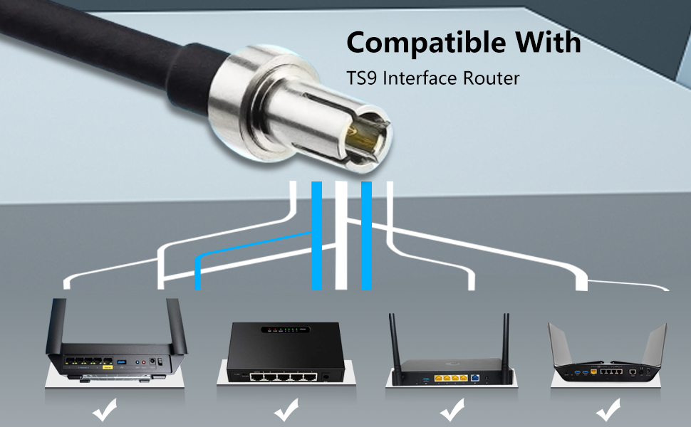 TS9 Antenna, 12dBi External 5G 4G LTE GSM 6006000Mhz