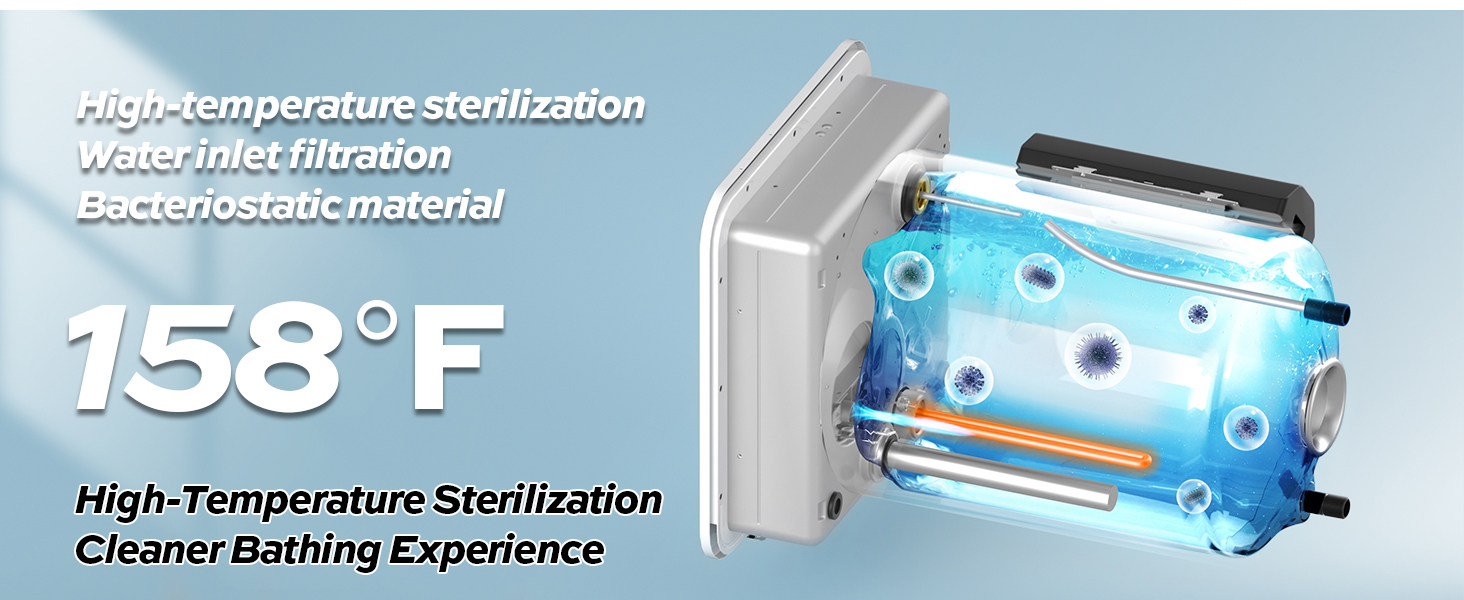 FOGATTI 10 Gallon RV Water Heater, 12,000 BTU Lp Gas and