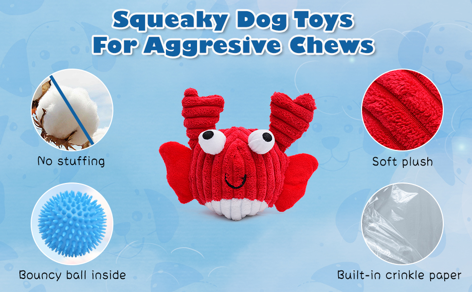 squeaking unfilled Dog Toys 