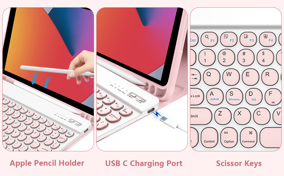 iPad 9th 8th 7th Generation Keyboard Case 10.2inch, iPad