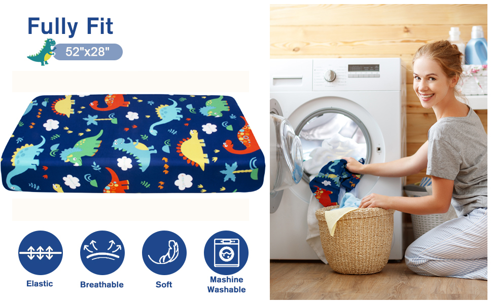 Cloele Dinosaur Toddler Bedding Set 3 Piece Toddler Bed