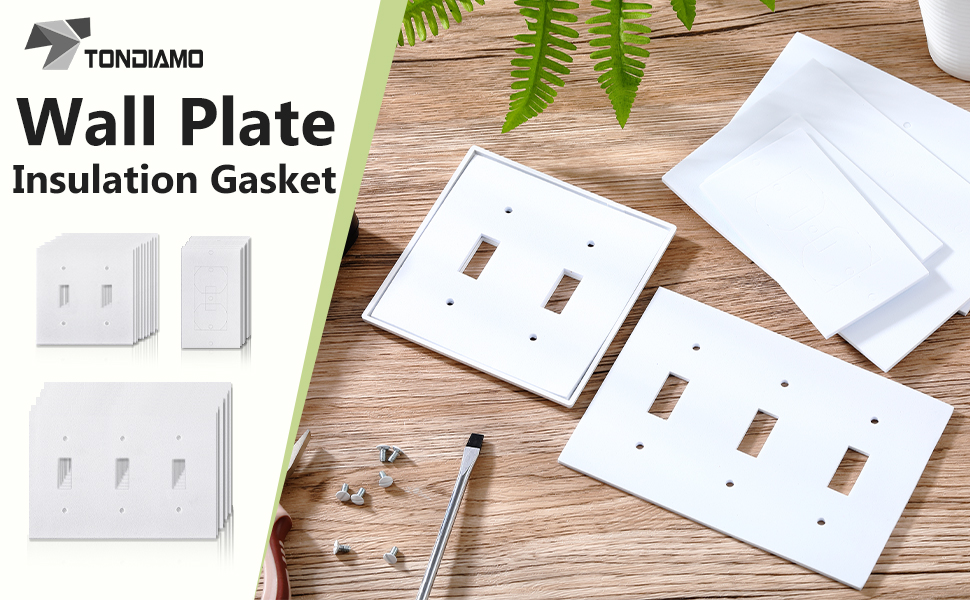 60 Pieces Wall Plate Outlet Insulation Switch Plate Insulation