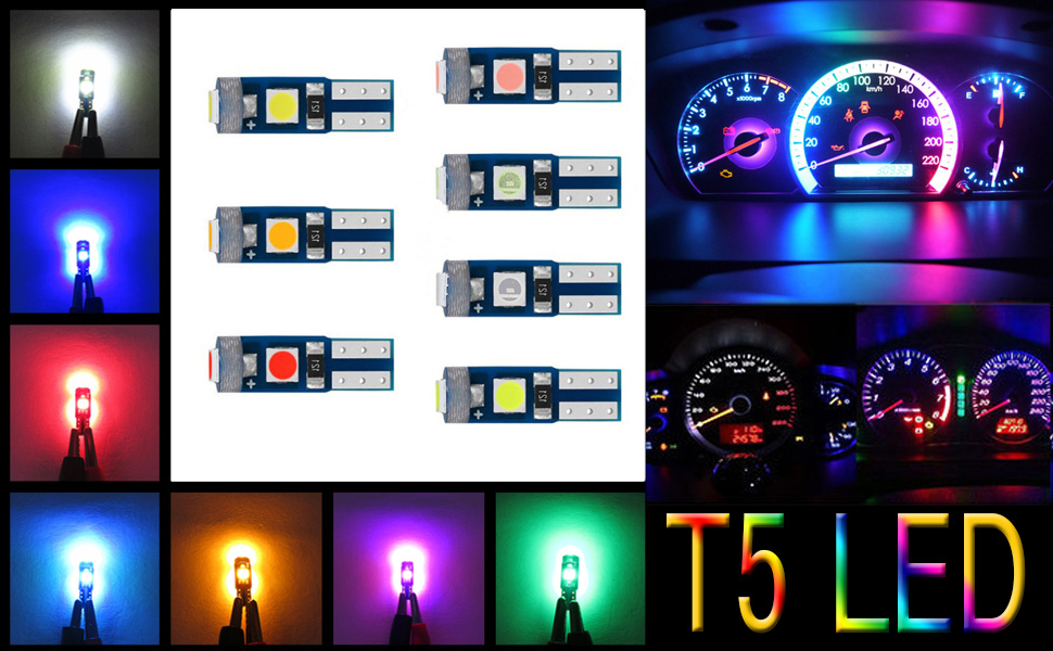 T5 Led Bulbs Dashboard Light T5 74 2721 37 Wedge Led Bulb