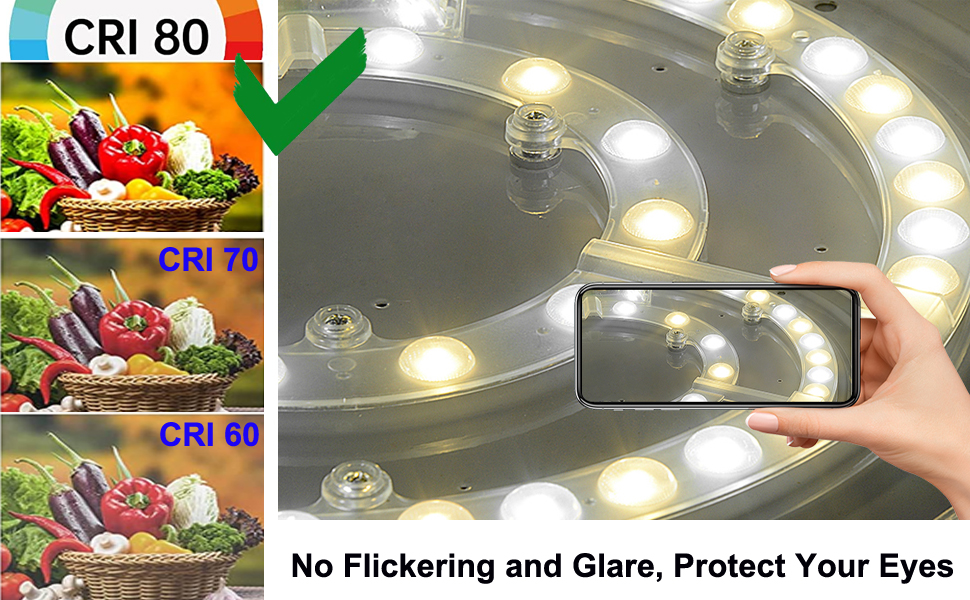 OLYMSTAR 25W LED Light Retrofit Engine Board Panel Module Kit for