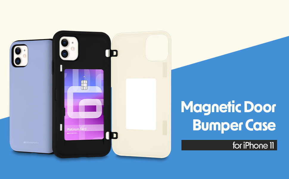 Amazon.co.jp: Goospery iPhone 11 ケース 背面 カード 収納