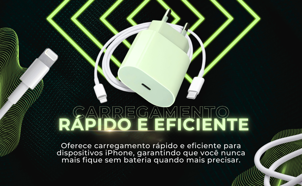 Carregador compatível com iPhone