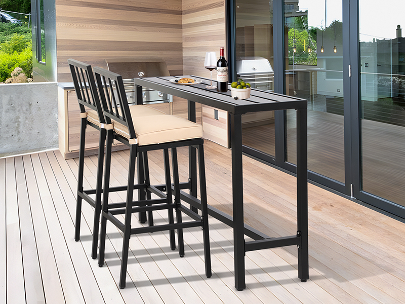 テーブル・チェア・ハンモック THE BAR COUNTER TABLE SPIDER EDITION Amazon.com - Lamerge 3 Piece Bar Table and Chairs Set
