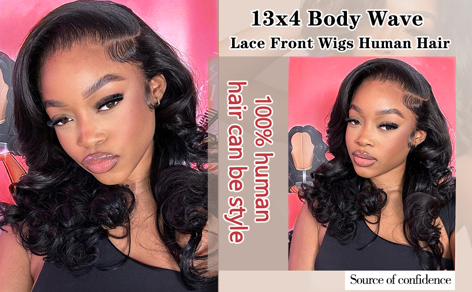 Body Wave Lace Front Wigs Human Hair
