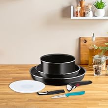 Cuisine Tefal Ingenio, Poêles et casseroles hermétiques, Lot de 7 ustensiles pour la cuisine, Design empilable et amovib Ec09cf7c 2525 4918 9210 B817af225c7b. CR0,0,440,440 PT0 SX220 V1