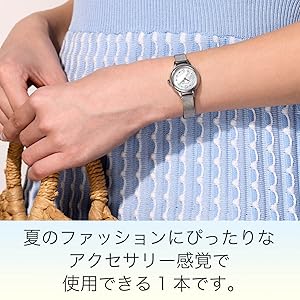 Amazon | [Citizen] 腕時計 ウィッカ ソーラーテック 防水 夏