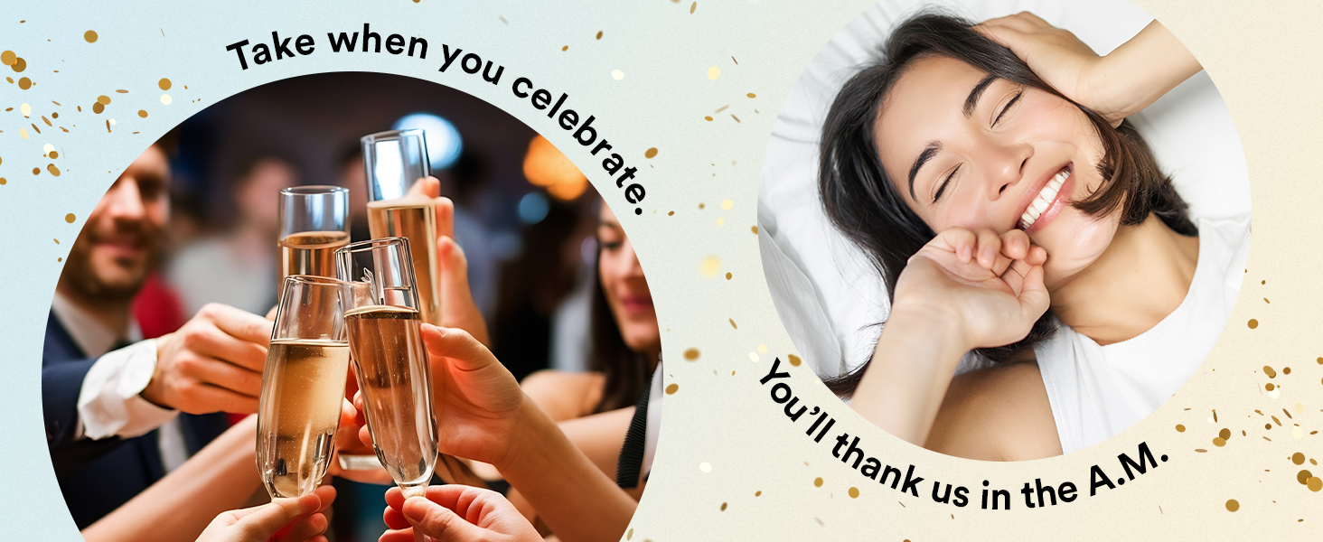 Hangover relief, party smart