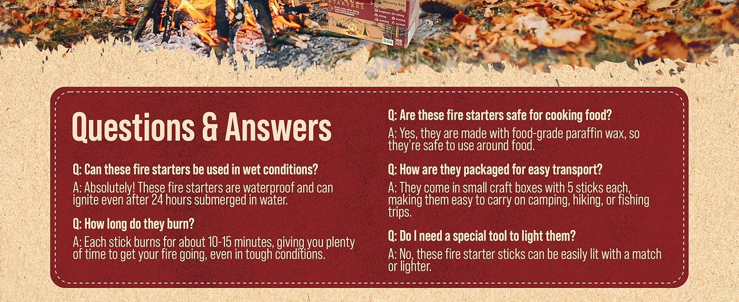 fire starter kit fireplace campfire cooking