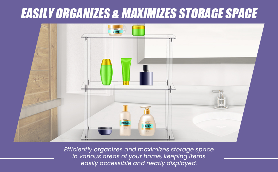 Easily organizes and maximizes storage space