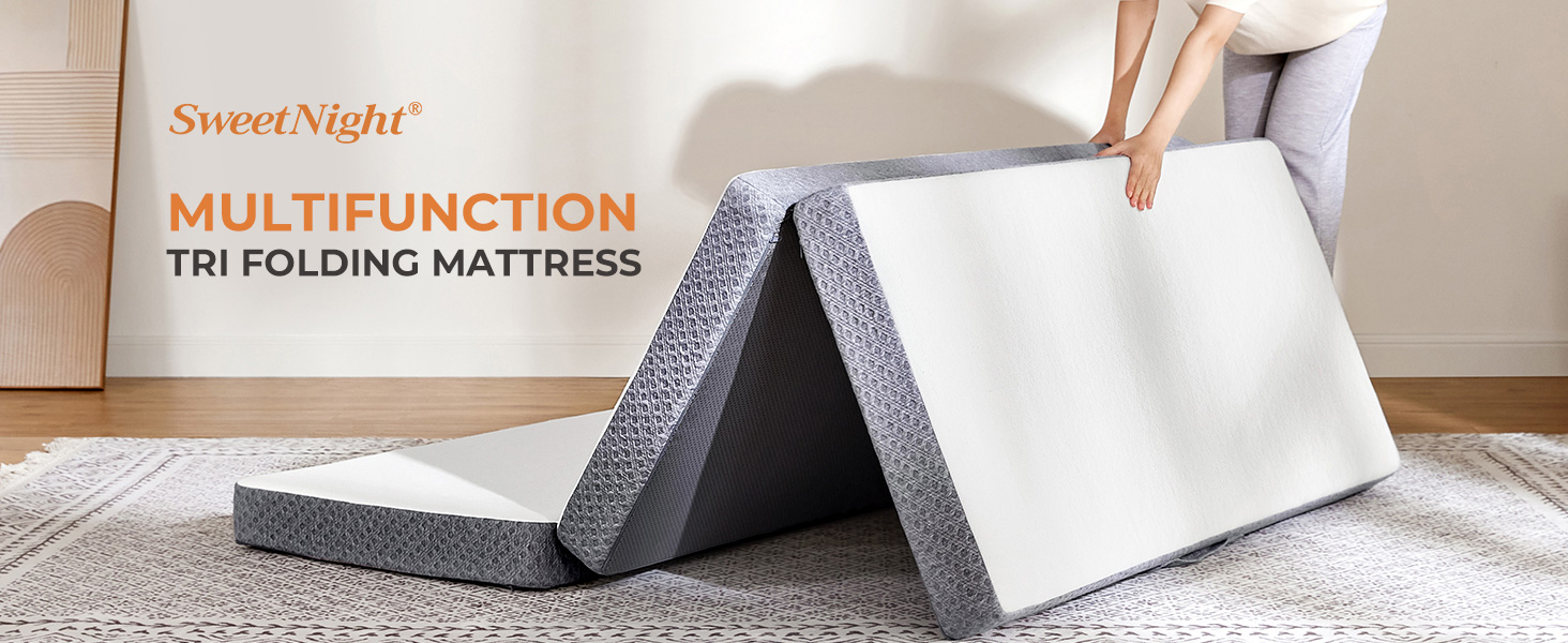 Sweetnight Tri Folding Mattress 4inch Foldable Mattress