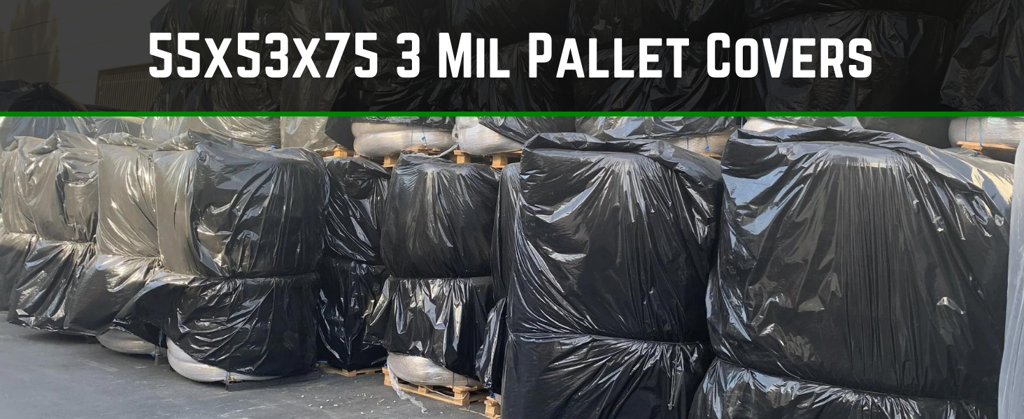 55x53x75 3 Mil Pallet Covers