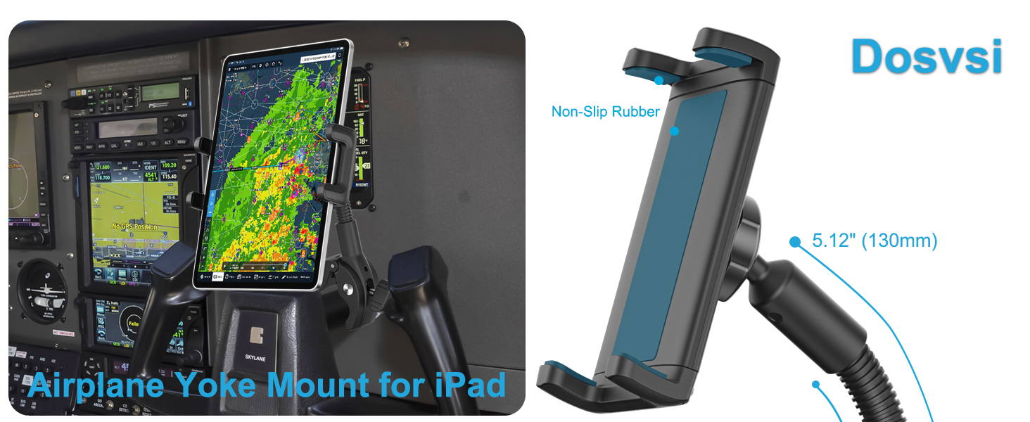 tablet aircraft yoke mount