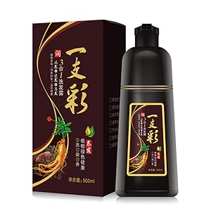 500ml Natural Herbal Ingredients Hair Color Shampoo