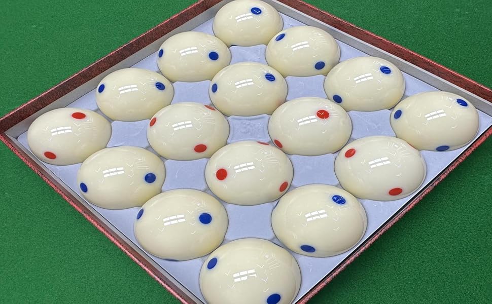 HMQQ 2 1/4" Pool Cue Ball with Six Blue Dots and