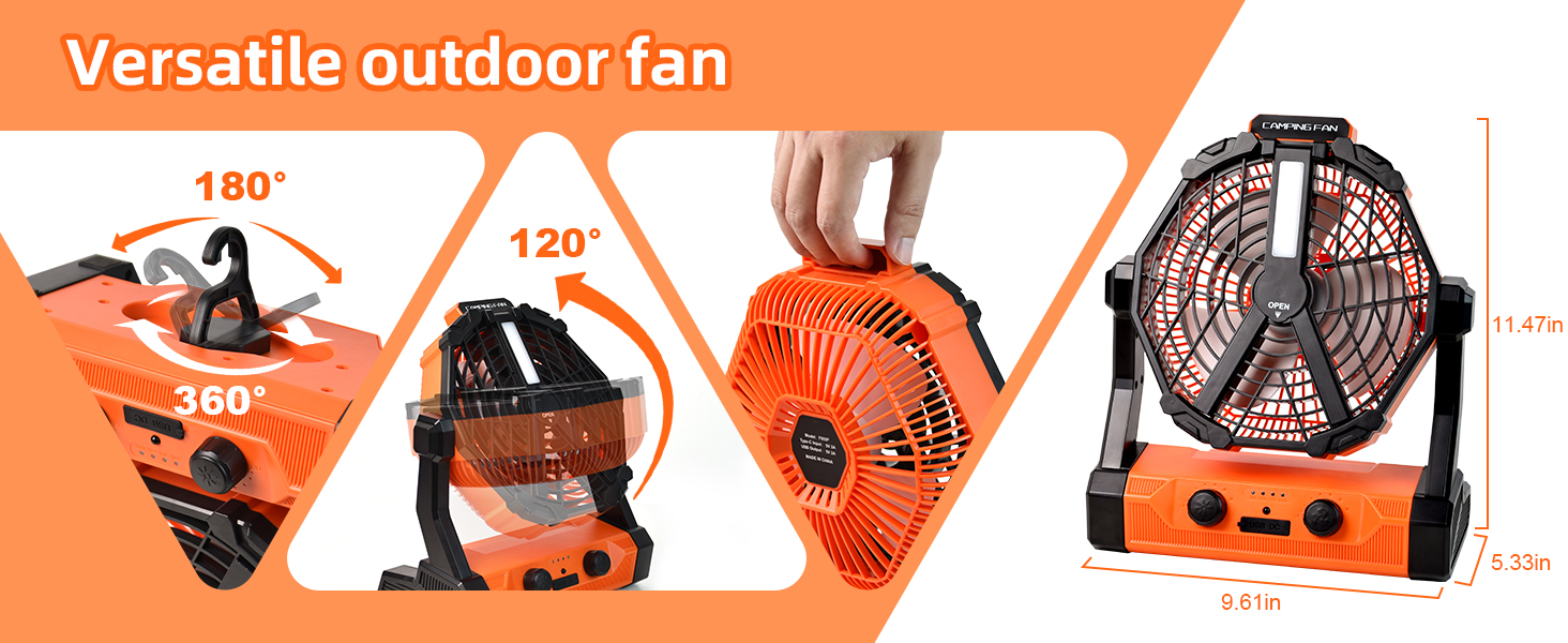 portable fan rechargeable