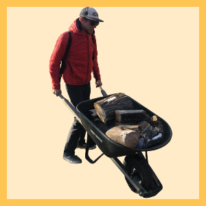Steady lifter, wheelbarrow lifter, garden tool, yard tool, shoulderdolly, moving straps