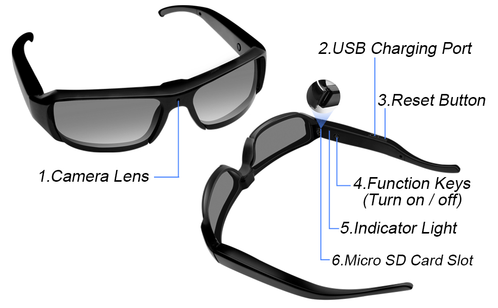 camera glasses for men