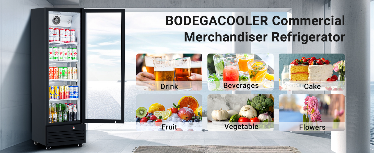 display refrigerator with glass door