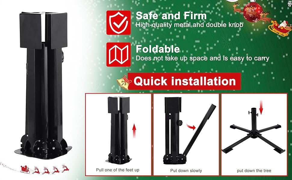 Christmas Tree Stand Fit All Xmas Tree Foldable Christmas Tree Holder
