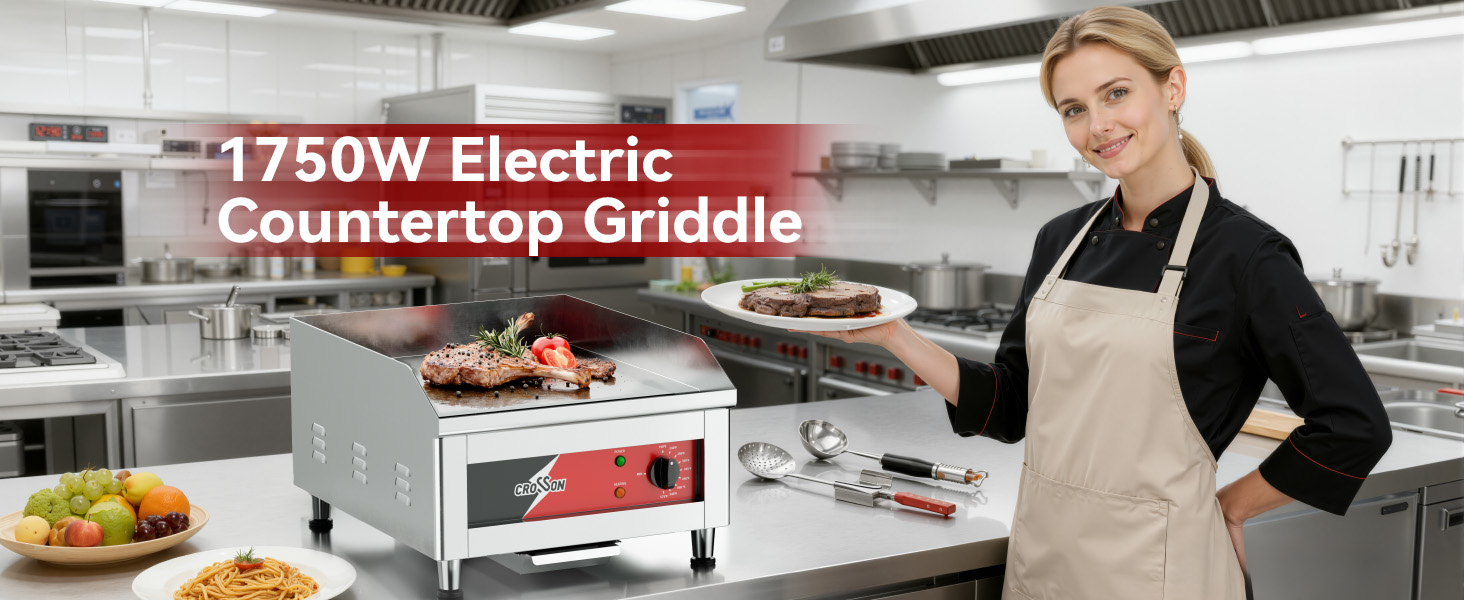 Electric Countertop Griddle