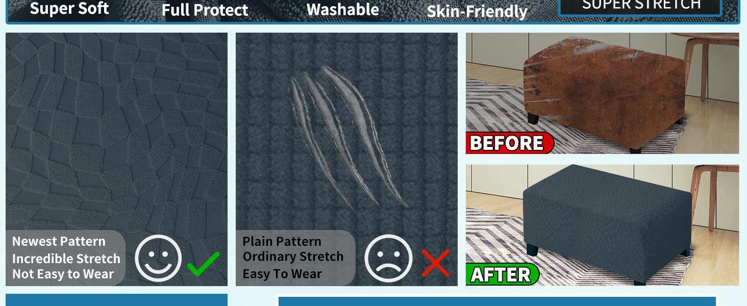 Fashion Ottoman Cover