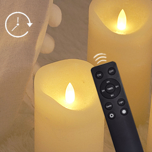flameless candles with remote and timer