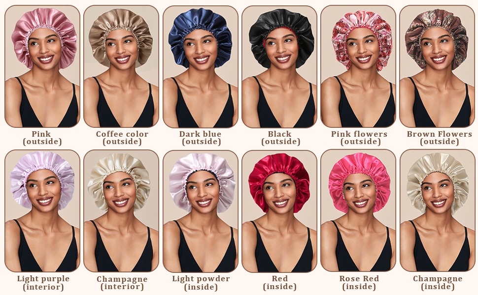 Satin Verstellbare Haarhaube für Damen