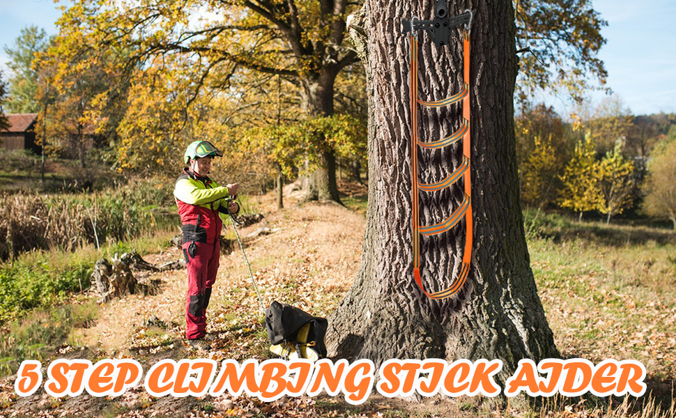 Hunting Climbing Aider Ladder for Climbing Stick, 5 Step