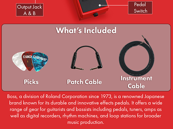 Boss RC-1 ＋ FS-5U ＋ Patch BOSS RC-1 Ultimate Looper Kit With Effects Pedal and Two 6