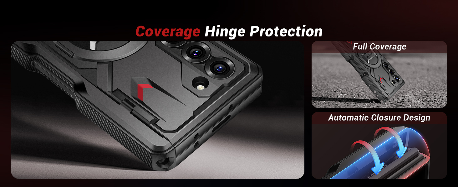 TONGATE for Z Fold 6 Case, [with S Pen Holder & Privacy Screen Protector
