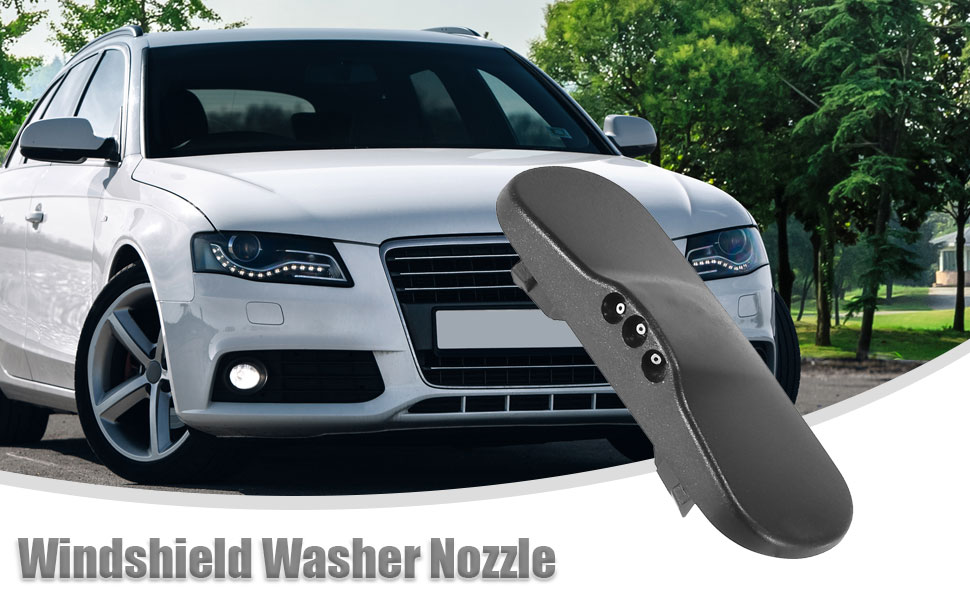 ACROPIX Left Side Heated Windshield Washer Spray Nozzles Jet Fit for Audi A4 for Audi A5 Pack