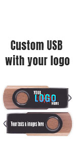 walnut wood swivel USB stick
