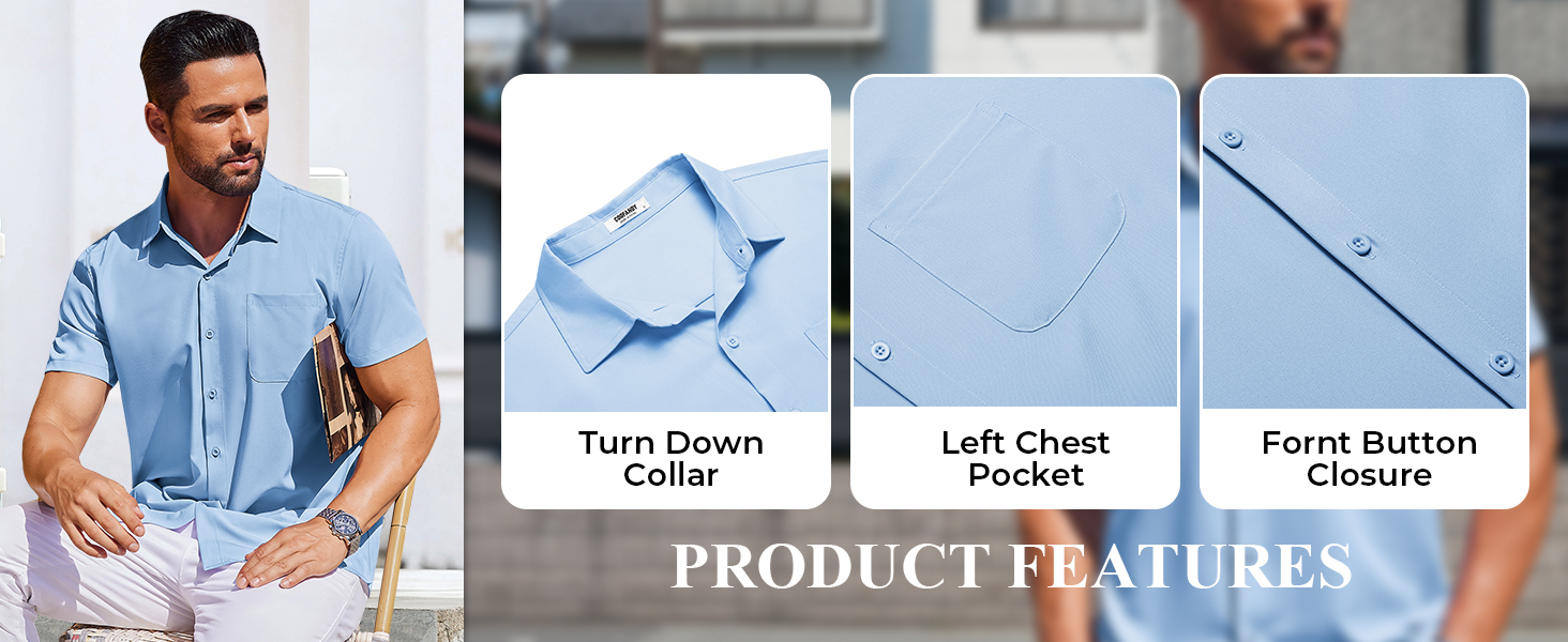 blue shirt for men