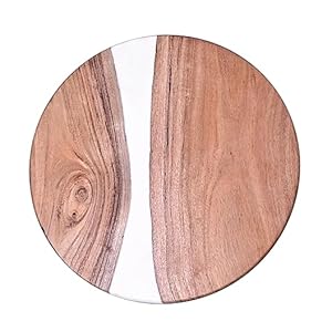 Beautiful Antique Wooden Fold-able Epoxy Side Table