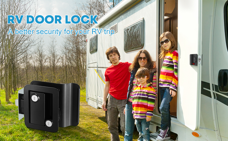 Kohree RV Travel Trailer Entry Door Lock with Paddle