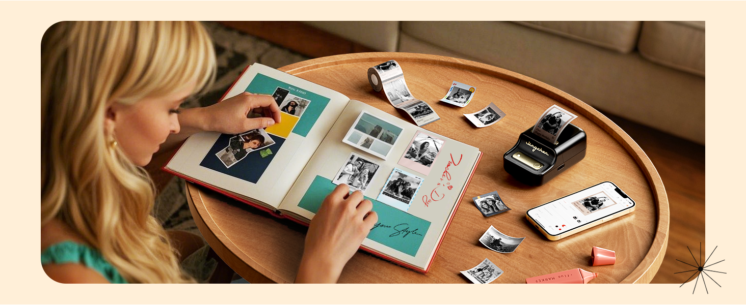 you can print photos/pictures with niimbot b21pro label printer and labels