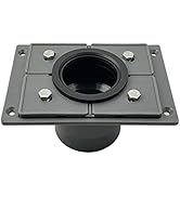 Neodrain PVC Shower Drain Base Kit Include 2 Inches PVC Shower Drain Base Flange, Rubber Coupler ...