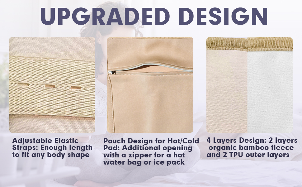 Castor Oil Pack Kit for Waist and Neck, Reusable Organic Castor Oil Pack Wrap with