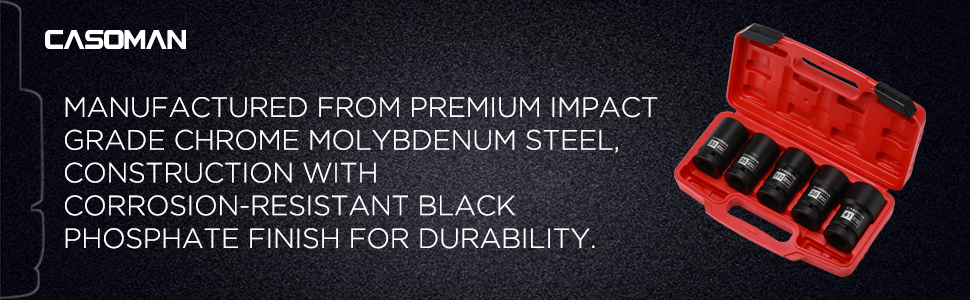 1-Inch Drive Budd Socket Set