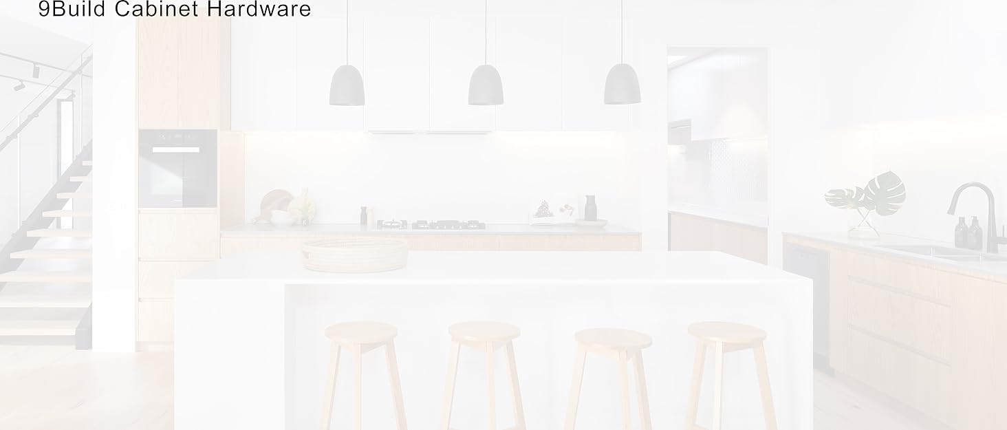 9BUILD 10 Pack 5 Inch Knurled Pulls Grey Kitchen